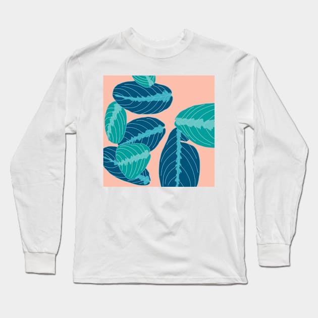 prayer plant Long Sleeve T-Shirt by terastar